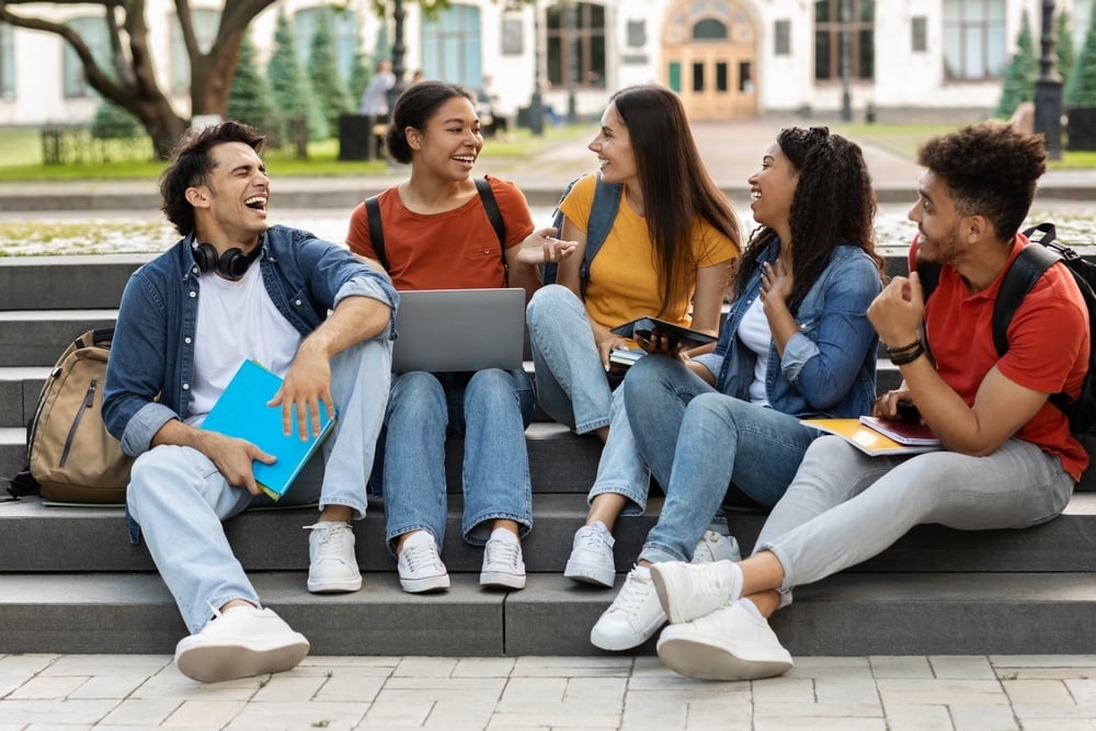 campus-life-cheerful-multiethnic-college-students
